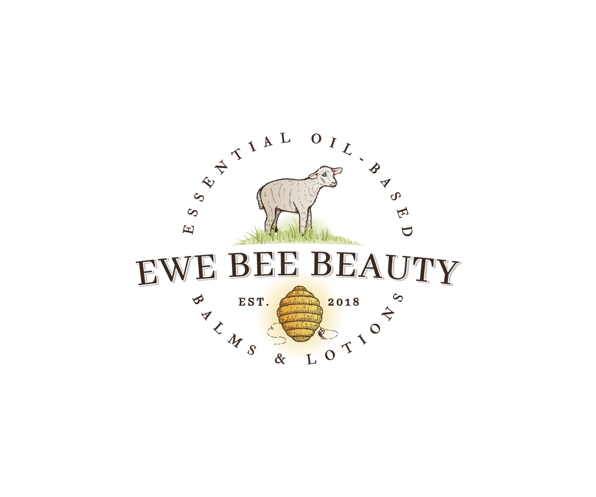 Logo Design by 91.kremena.petrova for Ewe Bee Beauty | Design #20633792
