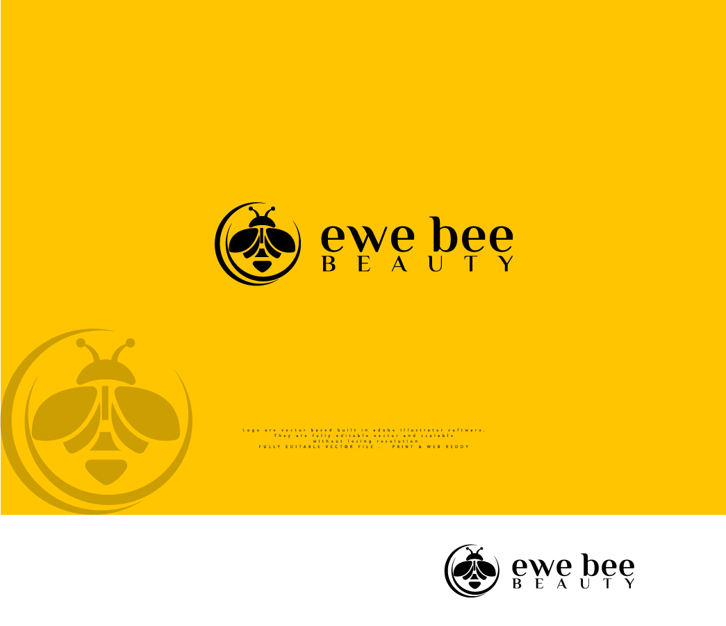 Logo Design by lucky time for Ewe Bee Beauty | Design #20527453