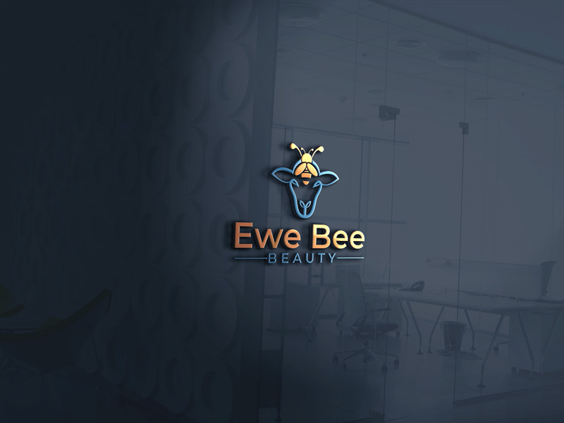 Logo Design by monmon for Ewe Bee Beauty | Design #20529125