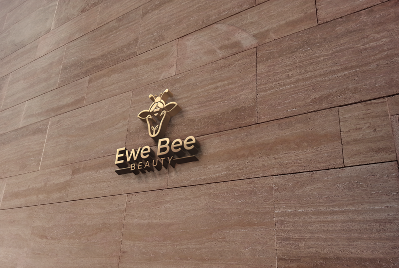 Logo Design by monmon for Ewe Bee Beauty | Design #20529126