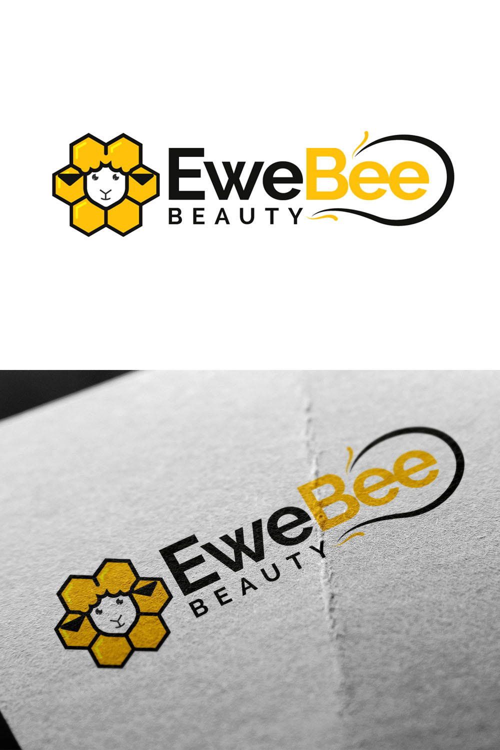 Logo Design by Rzk for Ewe Bee Beauty | Design #20527759