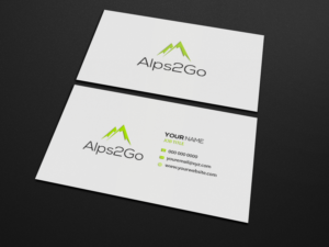 Alps2Go LOGO + Business Card design for a Ski Tour agency | Diseño de Tarjeta de Presentación por Riz'