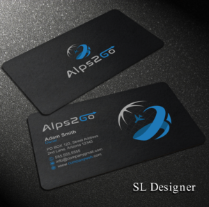 Alps2Go LOGO + Business Card design for a Ski Tour agency | Diseño de Tarjeta de Presentación por SL Designer
