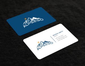 Alps2Go LOGO + Business Card design for a Ski Tour agency | Diseño de Tarjeta de Presentación por Tripti Ranjan Gain