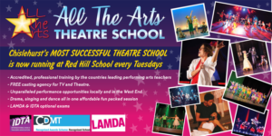 Theatre School advertising banner  200CM X 400CM ( HORIZONTAL BANNER) | Signage Design by TracyInspires