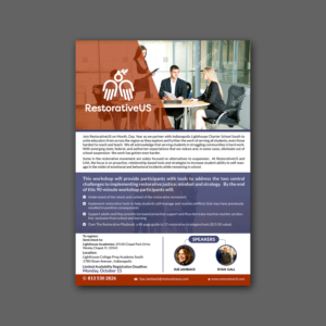 Restorative US Workshop Flyers | Diseño de Flyer por Schöpfer