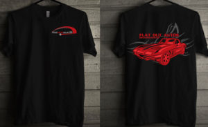 Flat Out Autos '63 Split-Window Twin-Turbo Covette | T-shirt Design by creative gravity