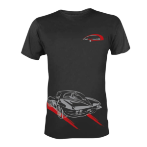 Flat Out Autos '63 Split-Window Twin-Turbo Covette | T-shirt Design by 75-R-P-Z