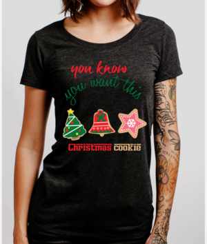 You know you want this Christmas cookie! | Design de T-shirt par creative gravity