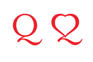 “Q/Heart” Letterform/Logo Design | Design Graphique par pinterferenc86