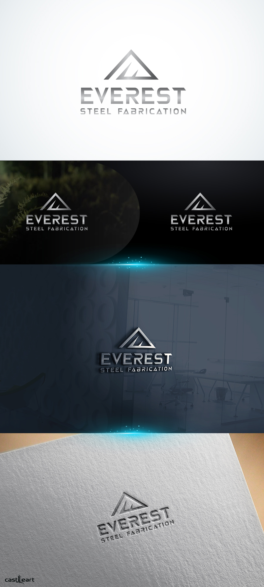 Logo Design by CastleArt for Everest Steel Fabrication | Design #20611574