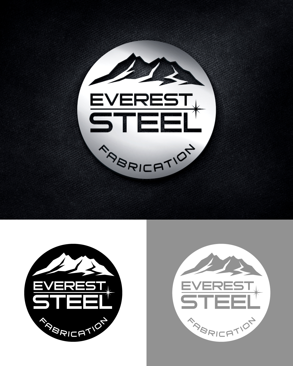 Logo Design by H-H Arts for Everest Steel Fabrication | Design #20613399