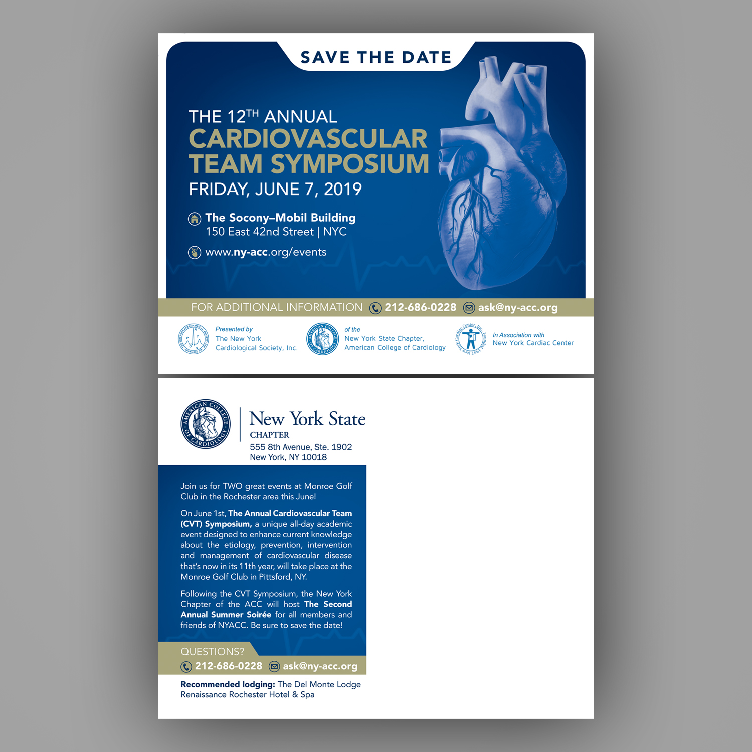 Design de Carte Postale par Mariyam Khan pour The New York Cardiological Society, Inc. | Design #20532686