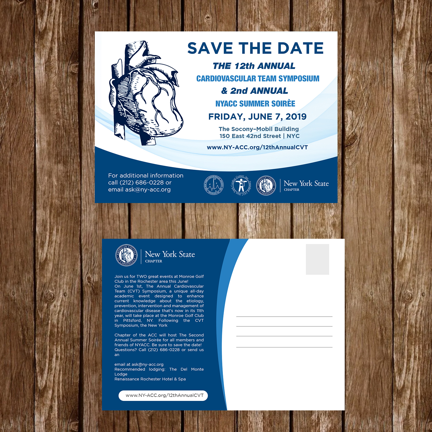 Design de Carte Postale par debdesign pour The New York Cardiological Society, Inc. | Design #20621163