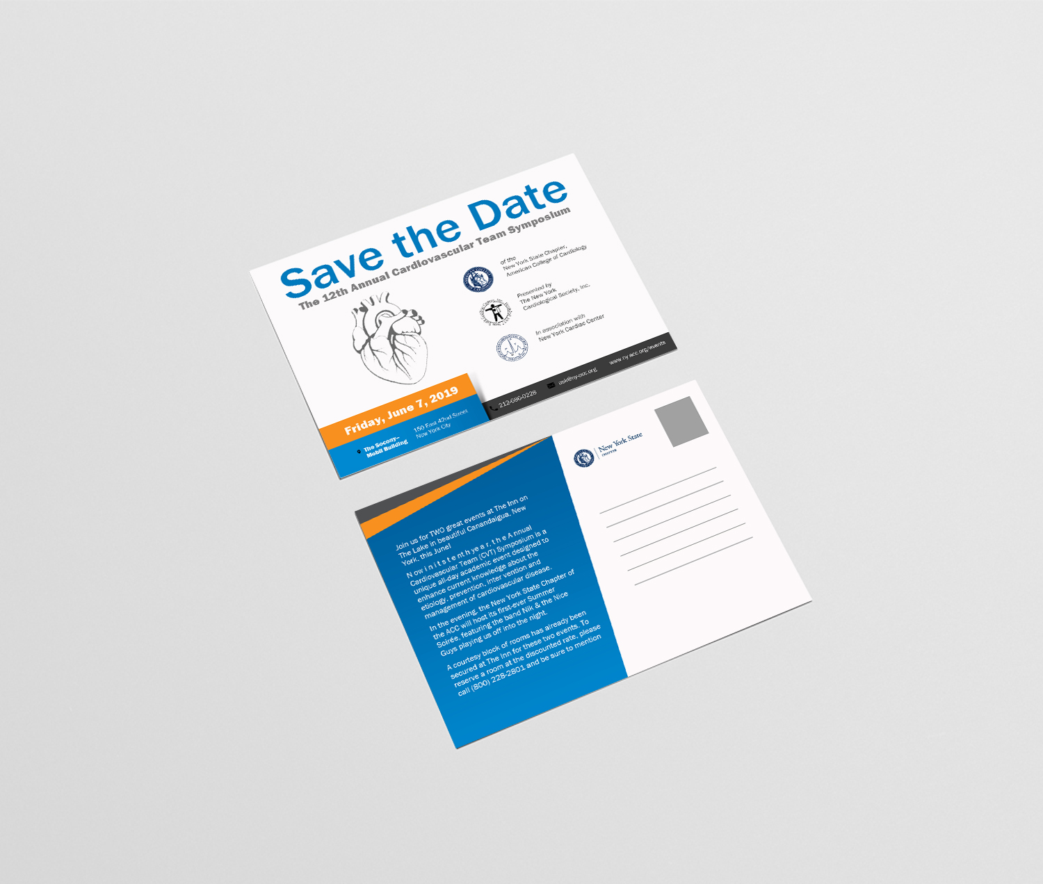 Postkarten-Design von debdesign für The New York Cardiological Society, Inc. | Design #20624752