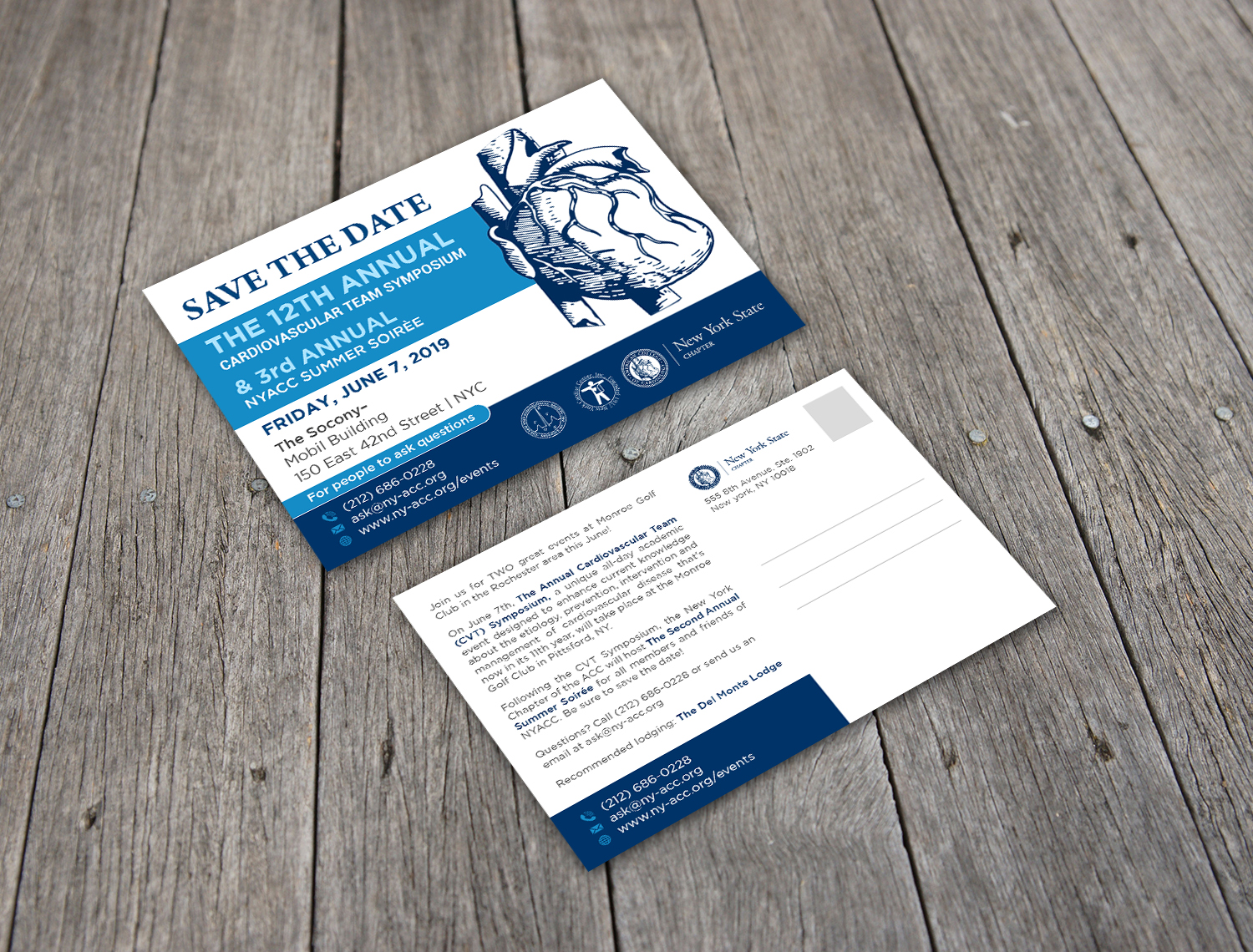 Design de Carte Postale par debdesign pour The New York Cardiological Society, Inc. | Design #20631931