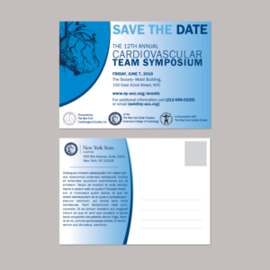 Design de Carte Postale par shritaa1 pour The New York Cardiological Society, Inc. | Design : #20581135