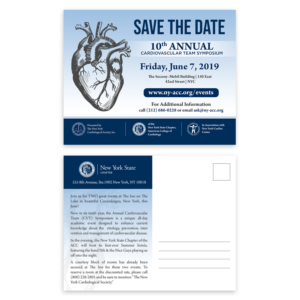 Postcard Design by Swastik for The New York Cardiological Society, Inc. | Design #20548536