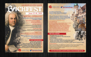 Guided Study Tour - Bachfest Leipzig Two Sided Flyer | Flyer-Design von alex989
