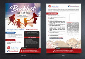 Guided Study Tour - Bachfest Leipzig Two Sided Flyer | Flyer-Design von SAI DESIGNS