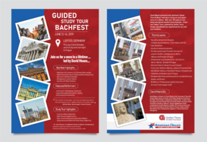 Guided Study Tour - Bachfest Leipzig Two Sided Flyer | Flyer-Design von vcreatived