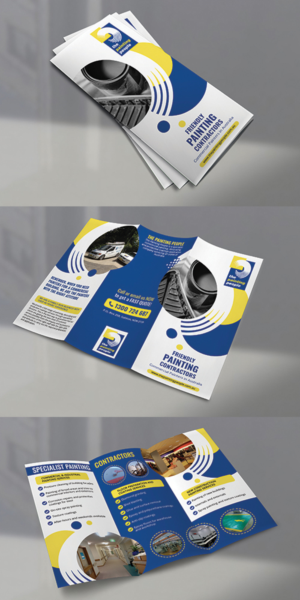 Painting services company needs a DL brochure about their services | Diseño de Flyer por BLUE WINGS