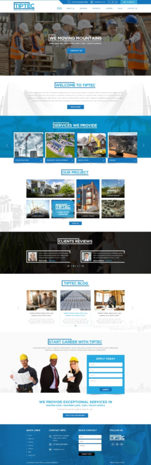 TIPTEC (PTY)LTD Website design  | Diseño Web por Reimagine