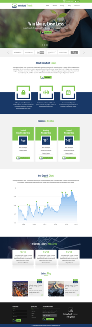 indexfundTrends | WordPress-Design von Sbss
