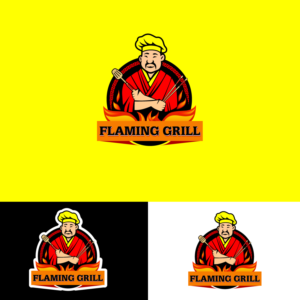 Flaming Grill | Logo Design by Intro Base