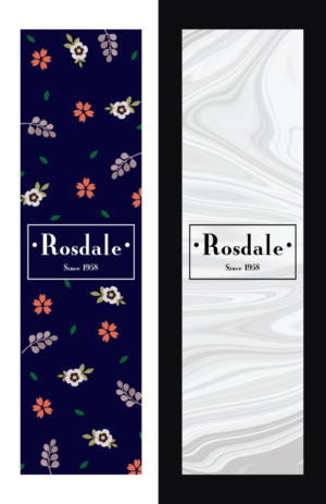 Rosdale belly band - cardboard to wrap around a plain tin for Gift | Etikett-Design von maricreatives