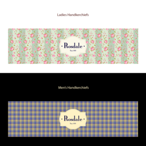 Rosdale belly band - cardboard to wrap around a plain tin for Gift | Etikett-Design von Emmanuel Creations