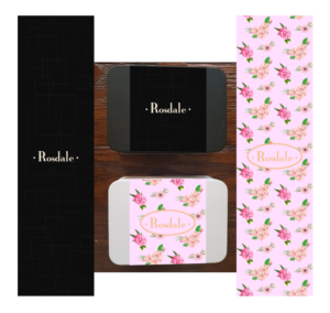Rosdale belly band - cardboard to wrap around a plain tin for Gift | Etikett-Design von pinterferenc86