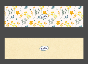 Rosdale belly band - cardboard to wrap around a plain tin for Gift | Etikett-Design von Miketerashi