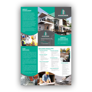 Tri fold brochure for construction company | Diseño de Flyer por Mariyam Khan