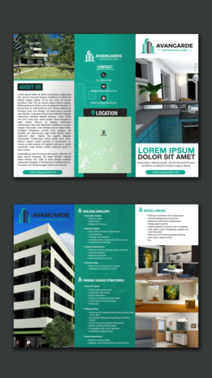 Tri fold brochure for construction company | Diseño de Flyer por aspiremedia