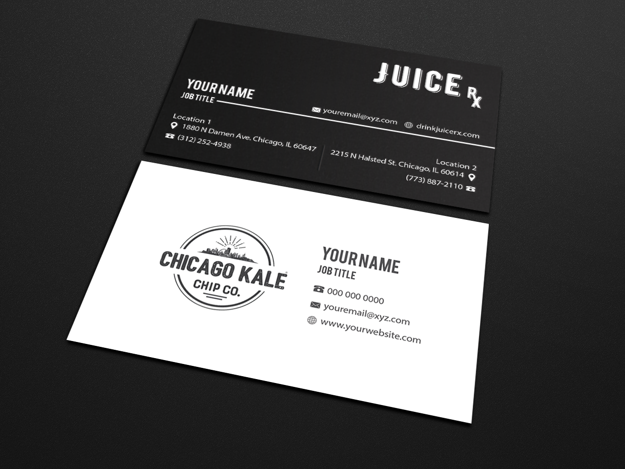 Visitenkarten-Design von Riz' für JuiceRx | Design #20554474