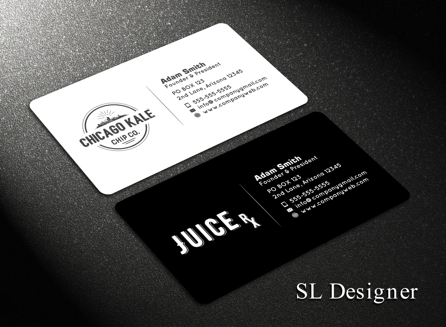 Business Card Design by SL Designer for JuiceRx | Design #20561040