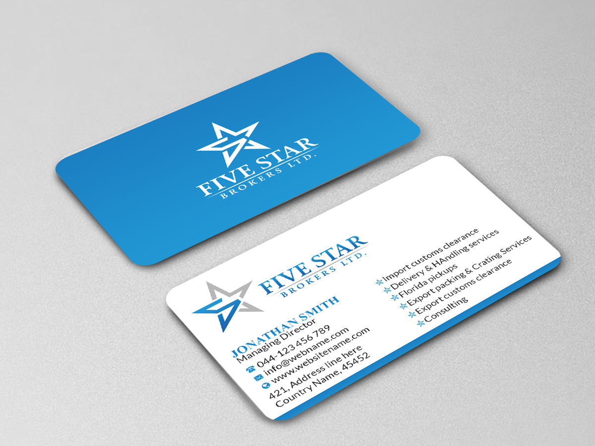 Visitenkarten-Design von Creations Box 2015 für Design Services Ltd. | Design #20571634