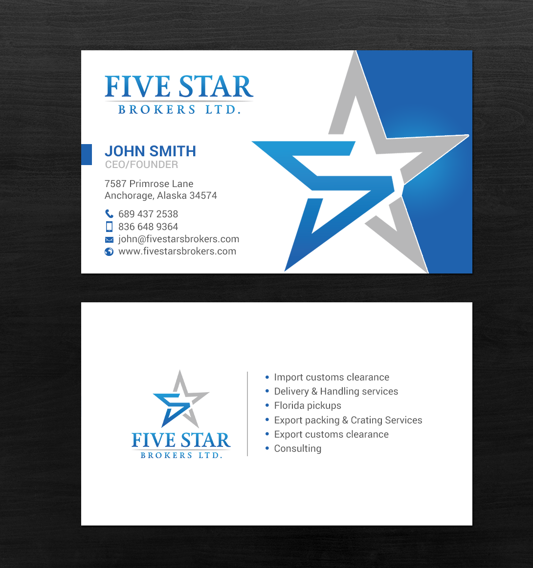 Visitenkarten-Design von chandrayaan.creative für Design Services Ltd. | Design #20565958