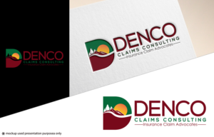 DENCO Claims Consulting (main text) Insurance Claim Advocates (sub-text) | Diseño de Logo por Juli creation