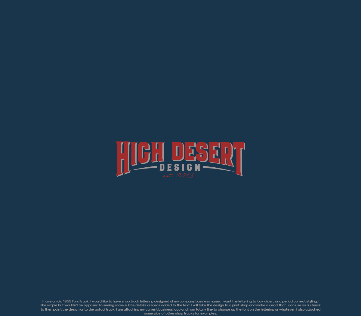 Logo Design by GBDESIGN for High Desert Design | Design #20605649