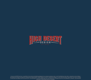 Logo-Design von GBDESIGN für High Desert Design | Design: #20605649