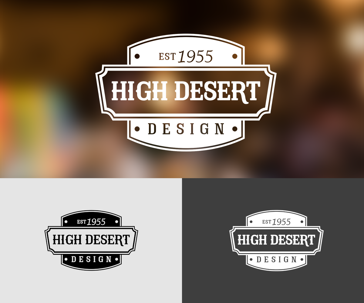 Logo Design by javaoi for High Desert Design | Design #20606903