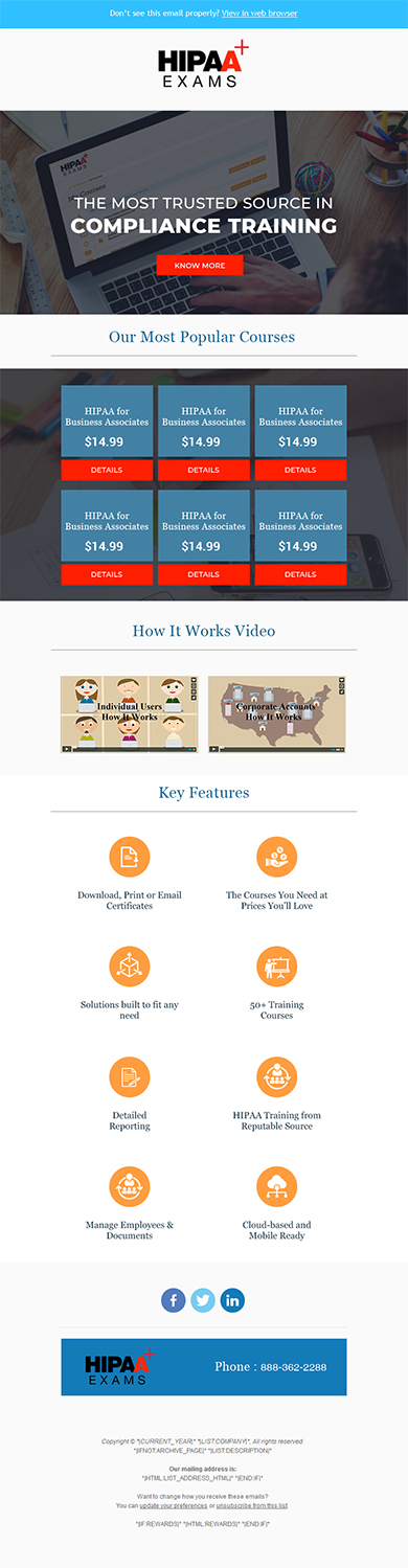 Newsletter Design by Expert Designer for HIPAA Exams | Design #20576848