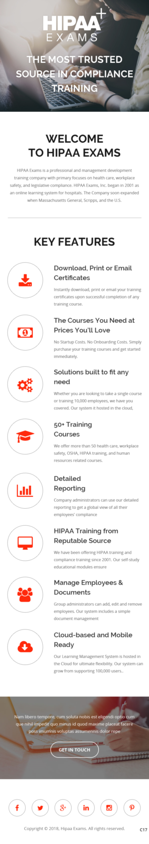 Newsletter Design by pb for HIPAA Exams | Design: #20576626