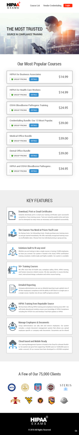 Newsletter Design by pb for HIPAA Exams | Design: #20576629