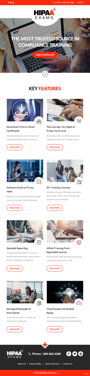 Newsletter Design by pb for HIPAA Exams | Design: #20576630