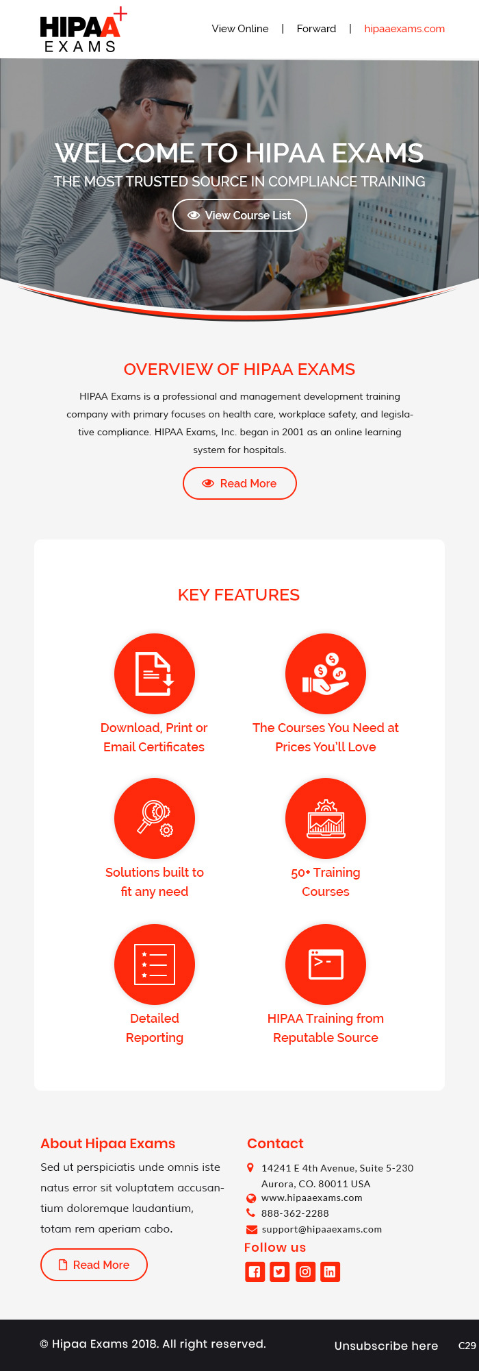 Newsletter Design by pb for HIPAA Exams | Design #20576639
