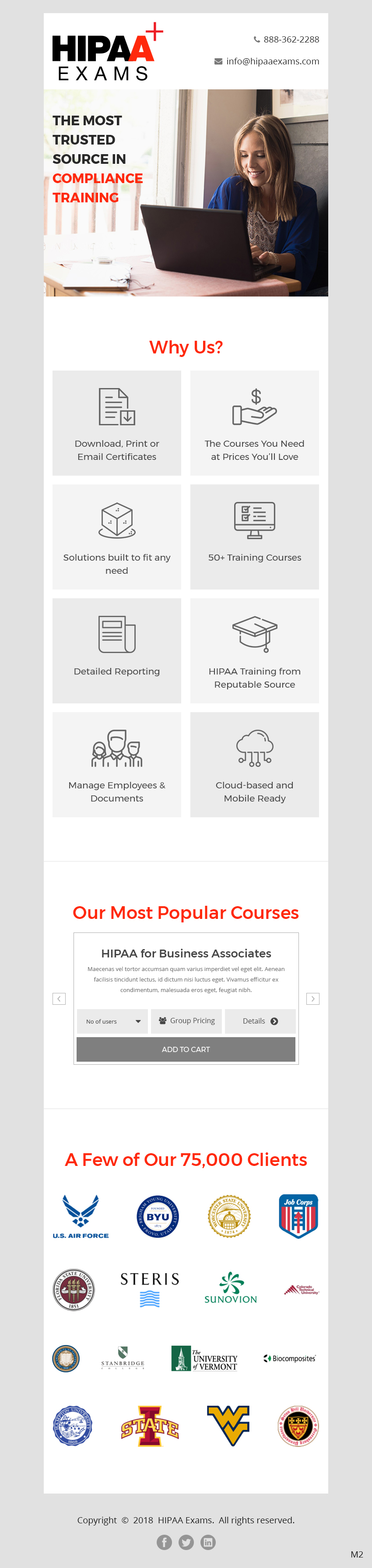 Newsletter Design by pb for HIPAA Exams | Design #20576640