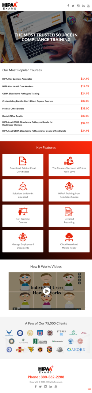 Newsletter Design by pb for HIPAA Exams | Design: #20586795
